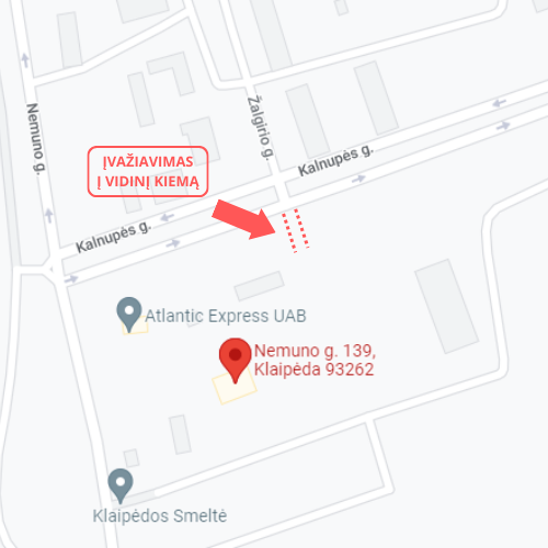 Žemėlapis: Kaip mus rasti Klaipėdoje