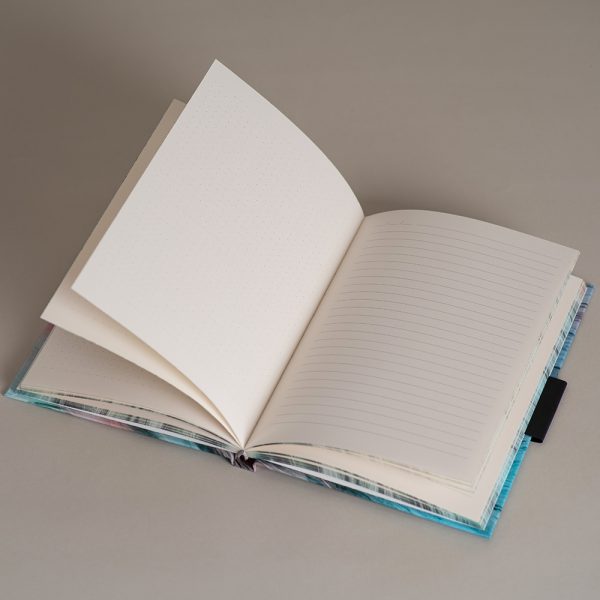 Užrašinė popieriniu viršeliu ŠIRDIES SPALVOS (atversta)