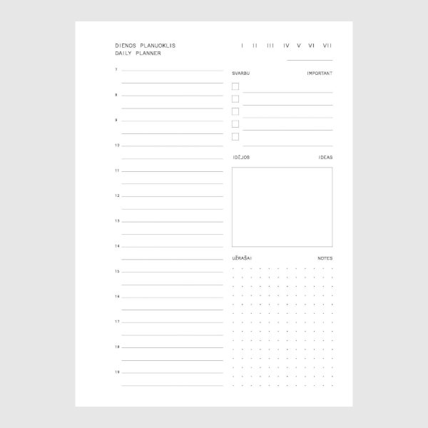 Dienos planuoklis: lapelio turinys