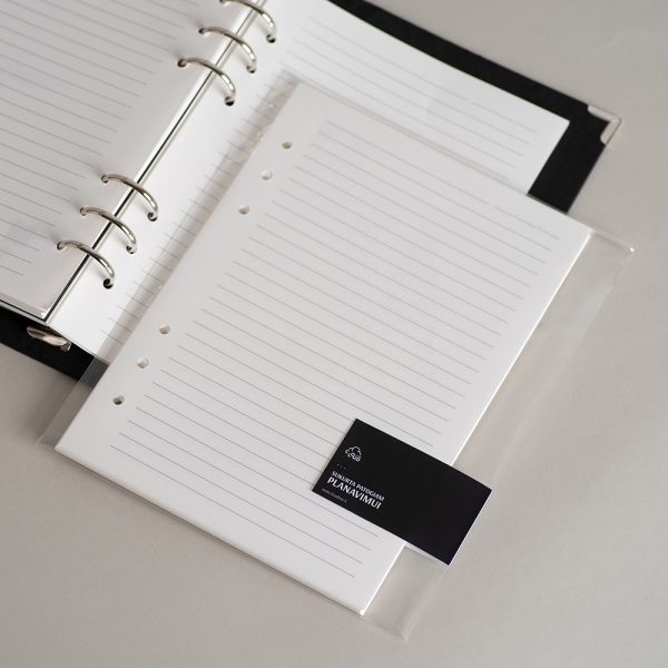 Papildomi lapai užrašams linijomis pakuotėje