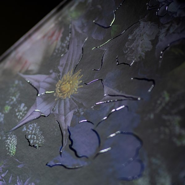 Užrašinė popieriniu viršeliu NAKTIES PIEVA (viršelis su laku)