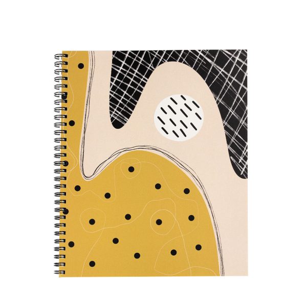 šiuolaikiško dizaino užrašų knygutė su spirale